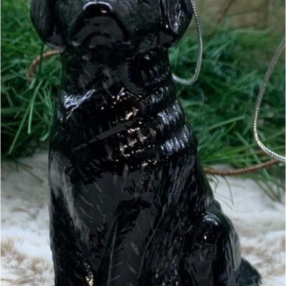 Kurt Adler Black Lab Retriever Ornament - Picture 2 of 5